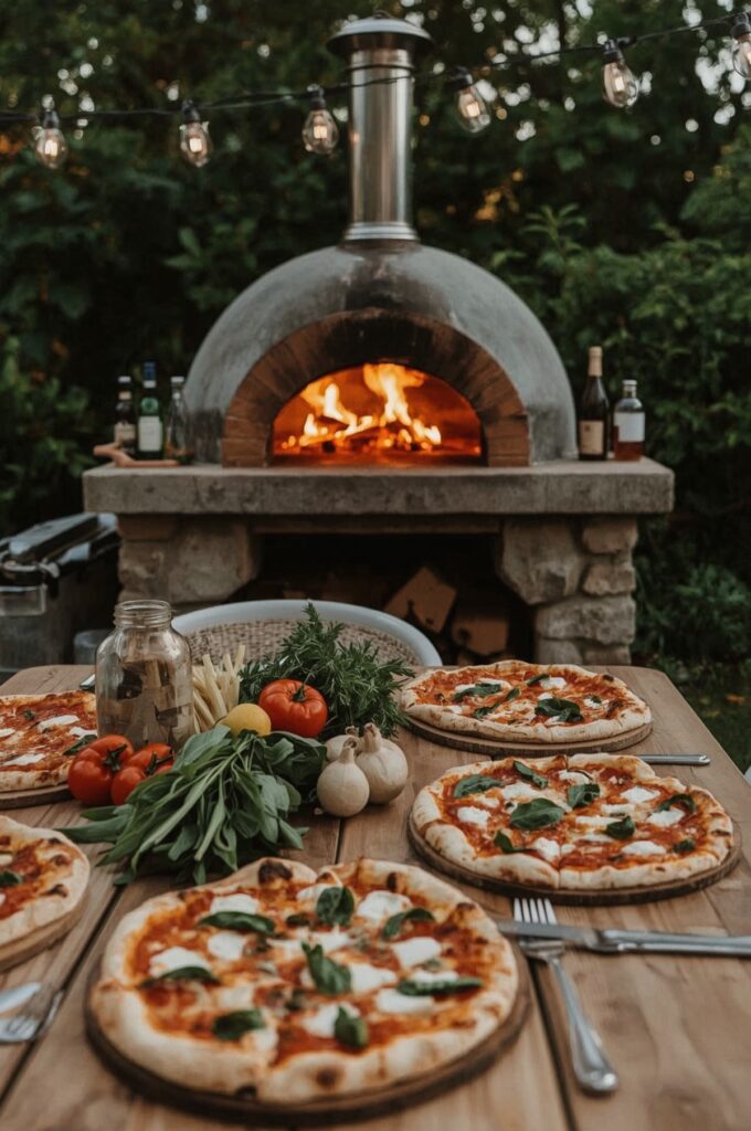 Outdoor Pizza Oven Celebration