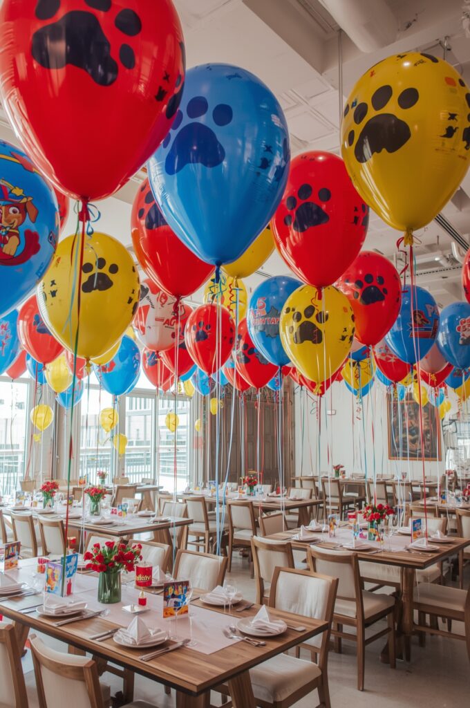 Paw Patrol Paw Print Balloons