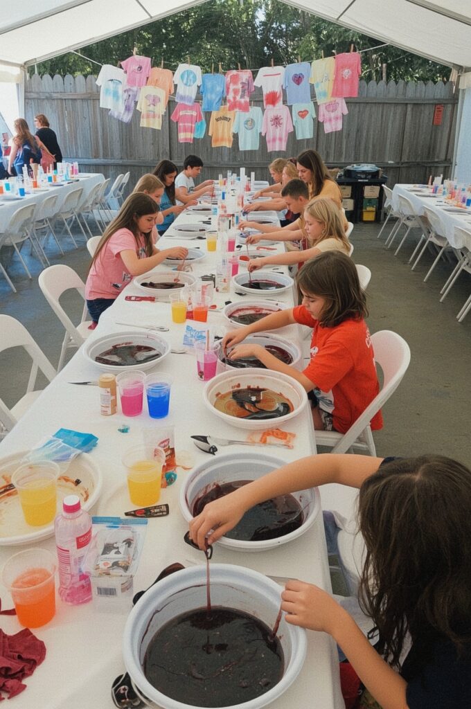 Artsy Tie-Dye T-Shirt Party