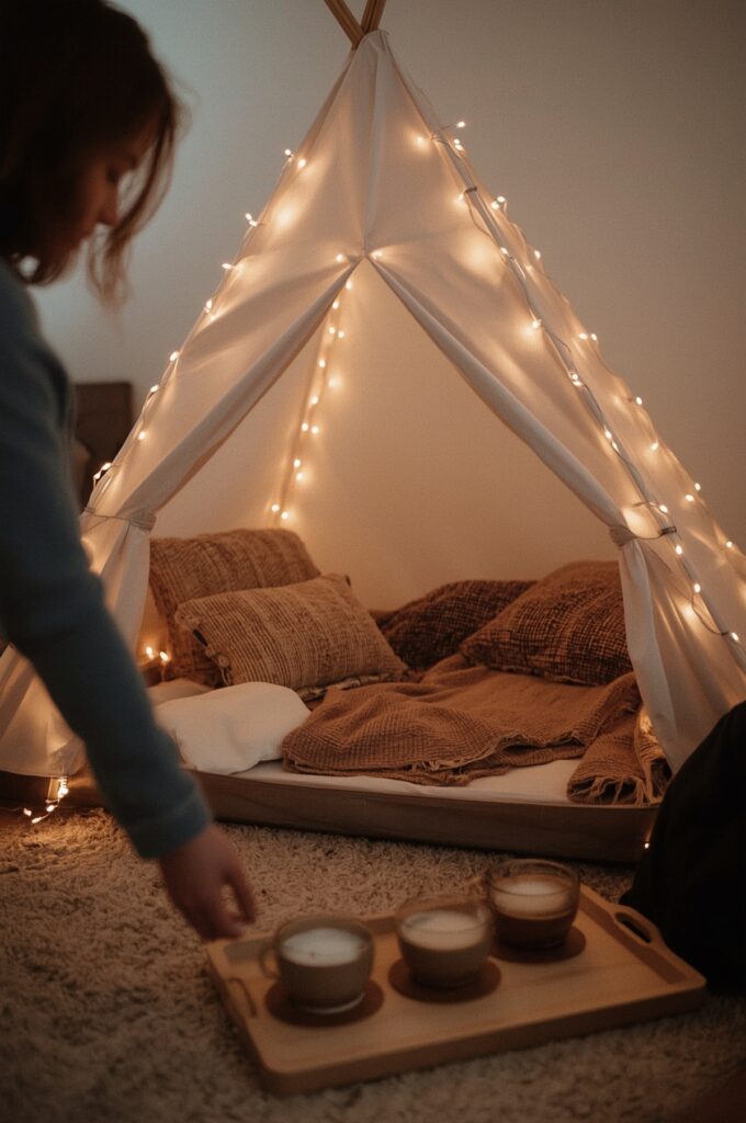 Indoor Tent & Cozy Camping Setup