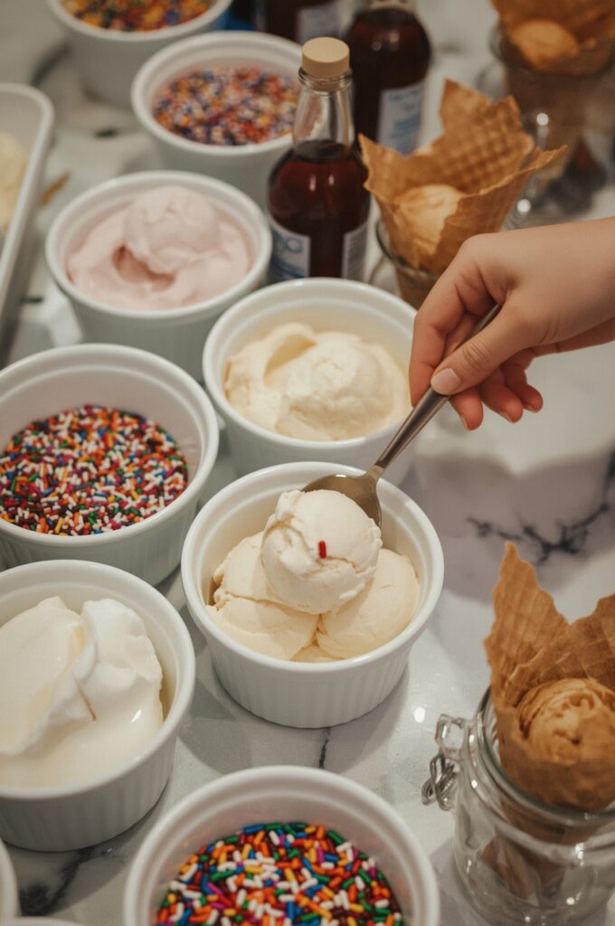 Ice Cream Sundae Bar Party
