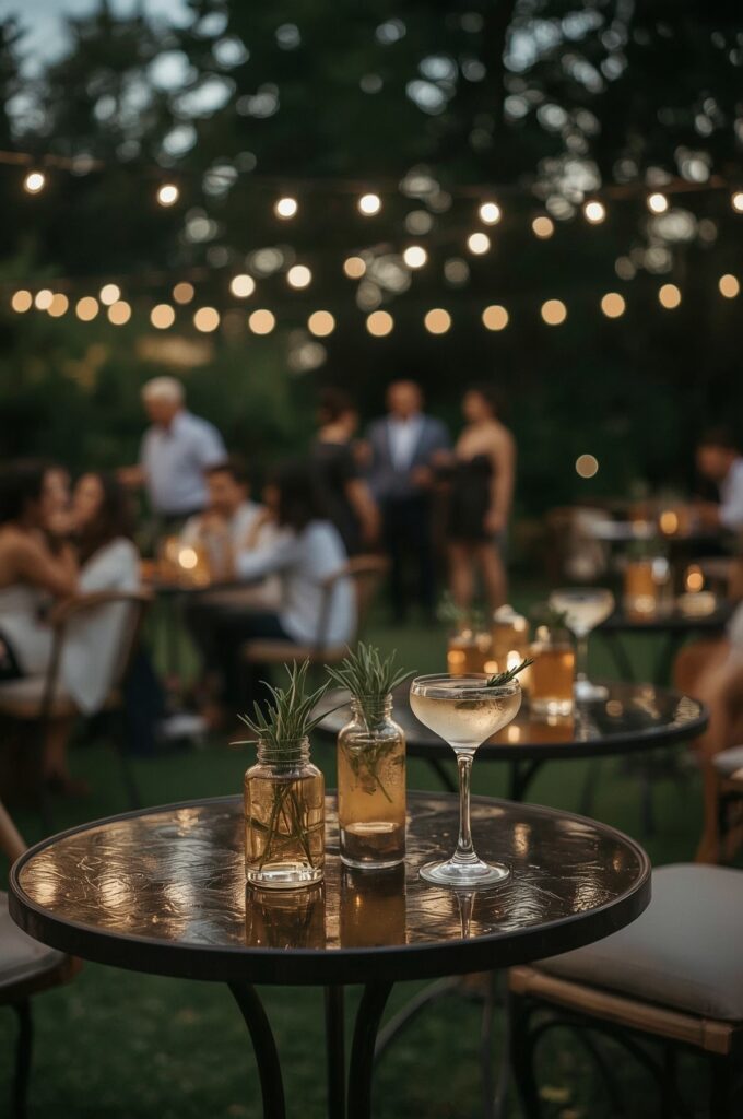 Elegant Garden Cocktail Evening