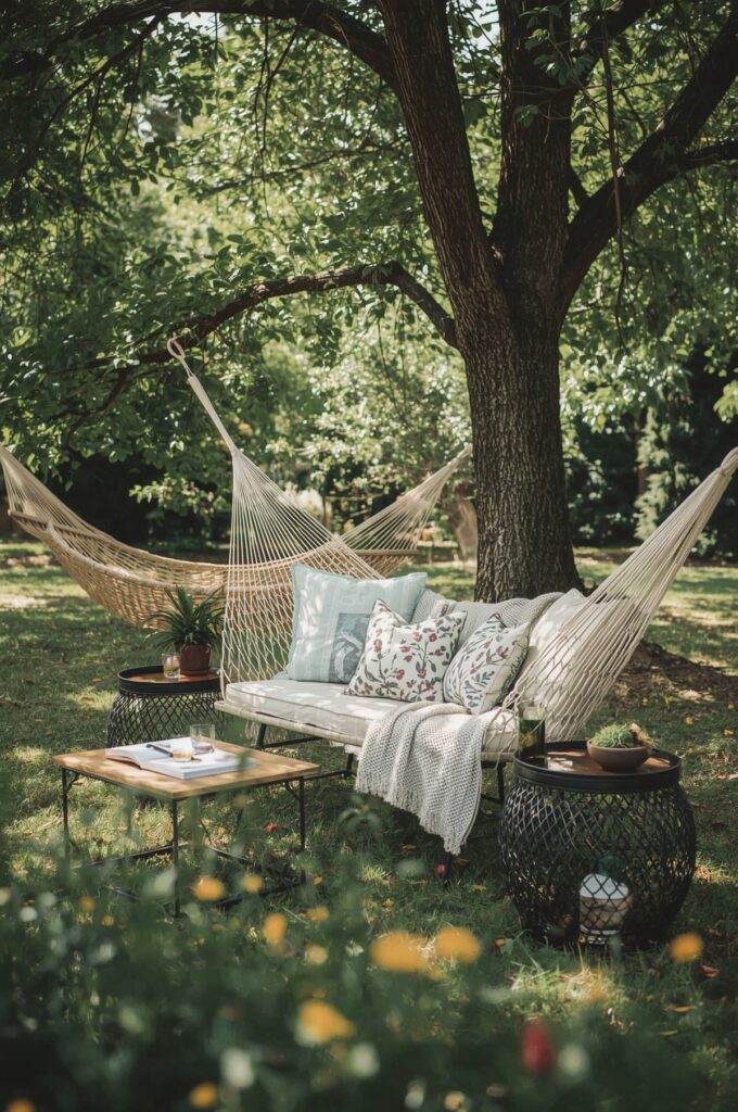 Garden Hammock Lounge Area