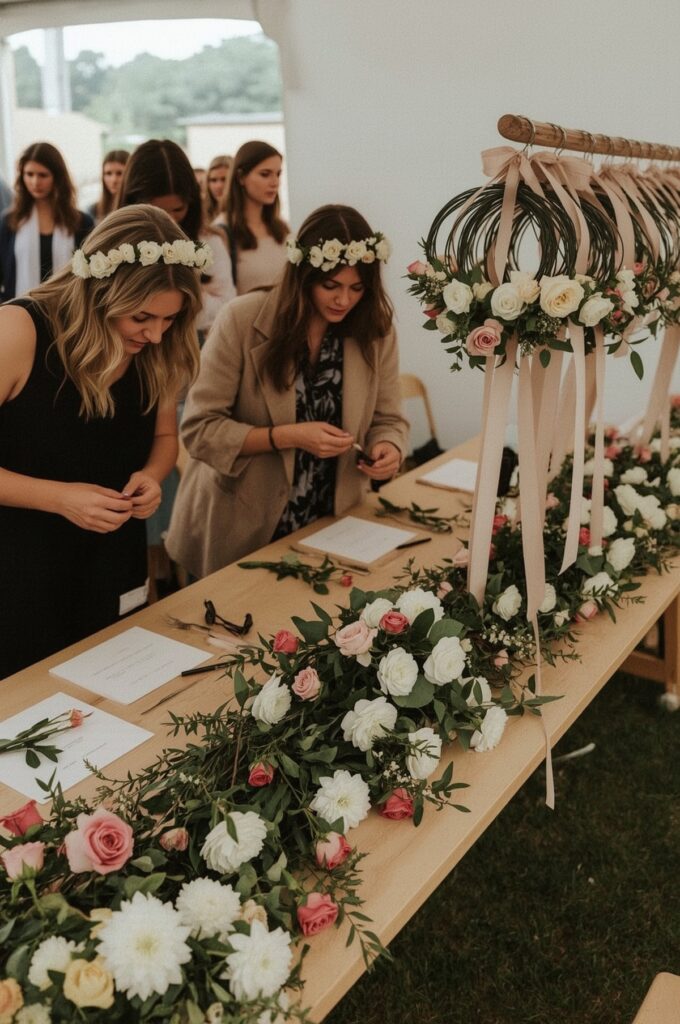 Flower Crown Making Station