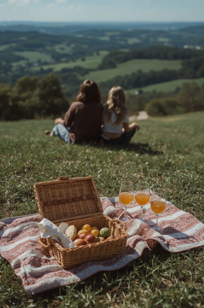 Scenic Picnic in the Countryside