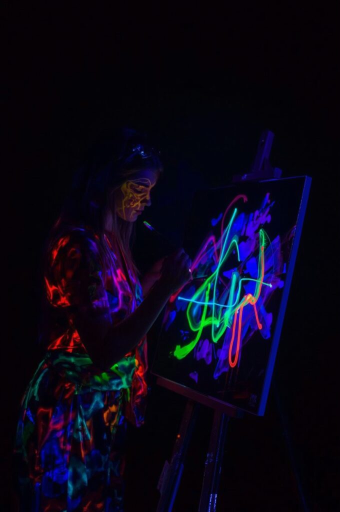 Blacklight Neon Art Party