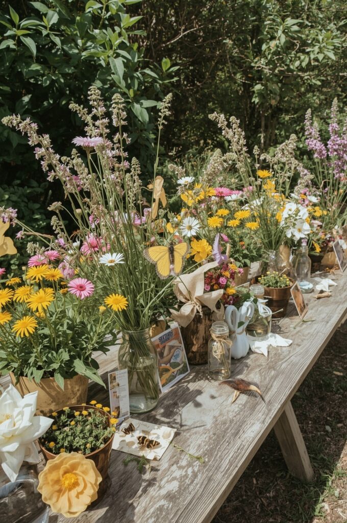 Butterfly & Bee Pollinator Friendly Garden Theme