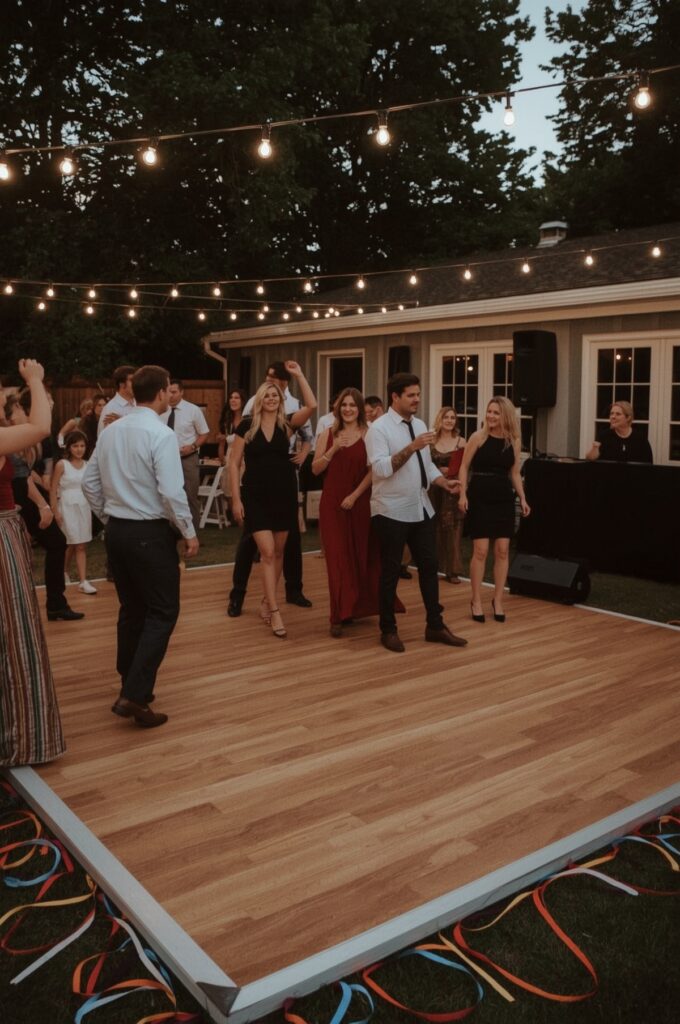 Outdoor Dance Floor Setup