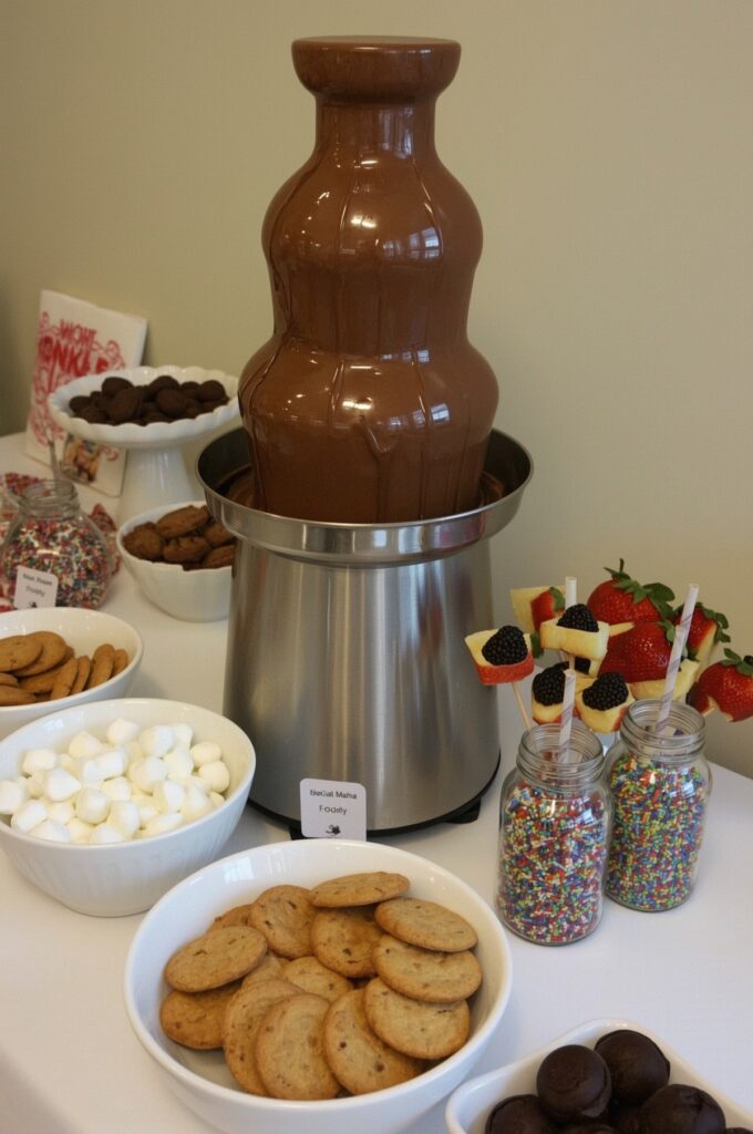 Dessert Bar & Chocolate Fountain Party