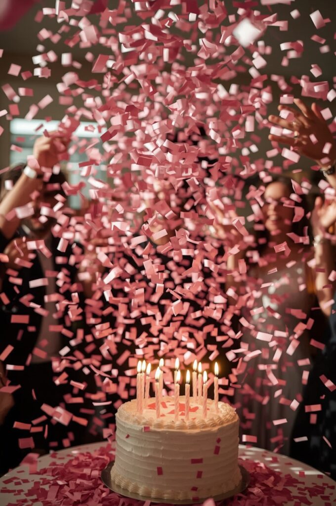 Pink Confetti Cannons