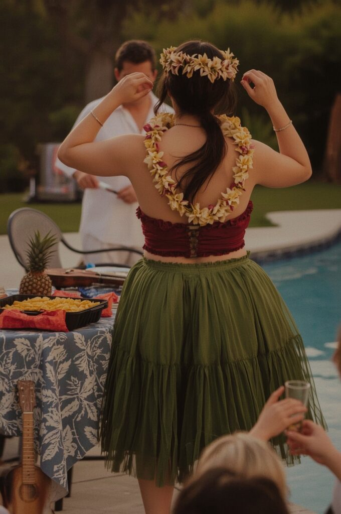 Hawaiian Hula Pool Party