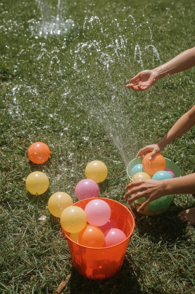 Backyard Water Balloon & Sprinkler Games