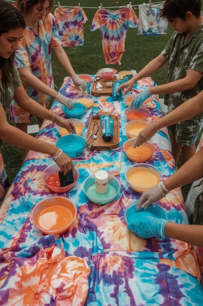 DIY Tie-Dye Pajama Party