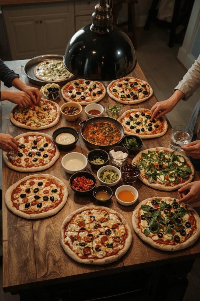 DIY Pizza Night with Gourmet Toppings