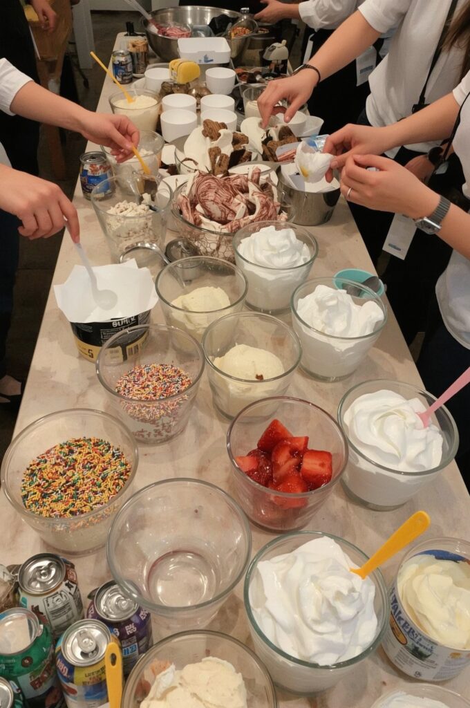 Build-Your-Own Ice Cream Sundae Bar