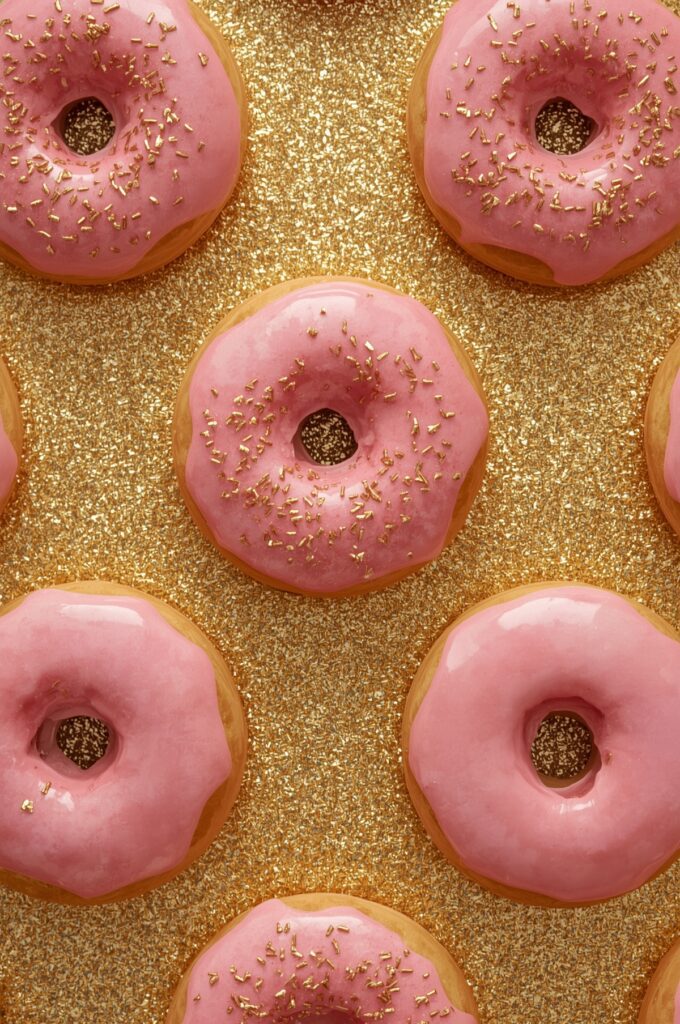 Gold Glitter Donut Wall