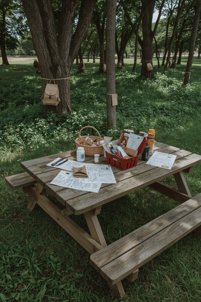 Outdoor Scavenger Hunt with Treasure Maps