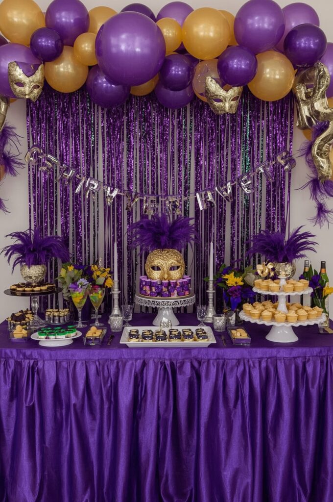 Purple Mardi Gras Celebration