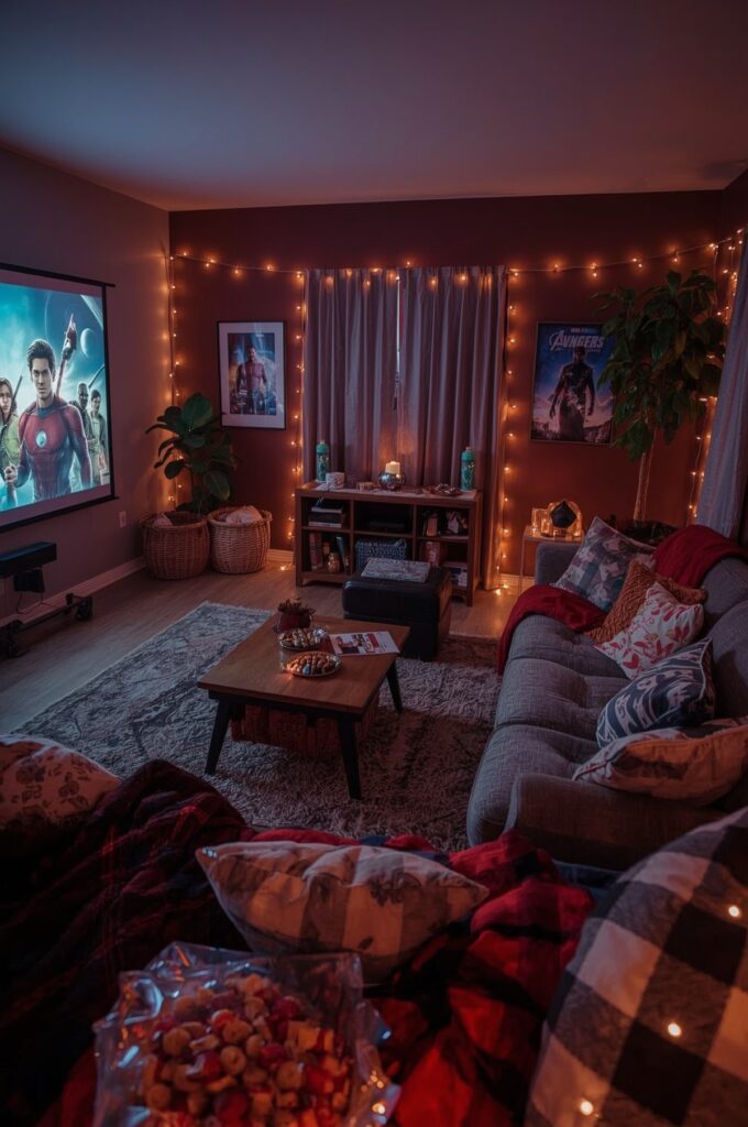 Themed Movie Night Marathon (Disney, Marvel, etc.)