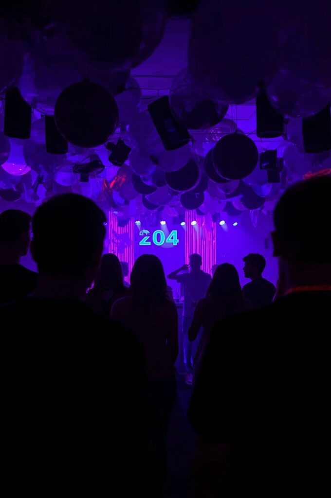 Purple Blacklight Glow Party