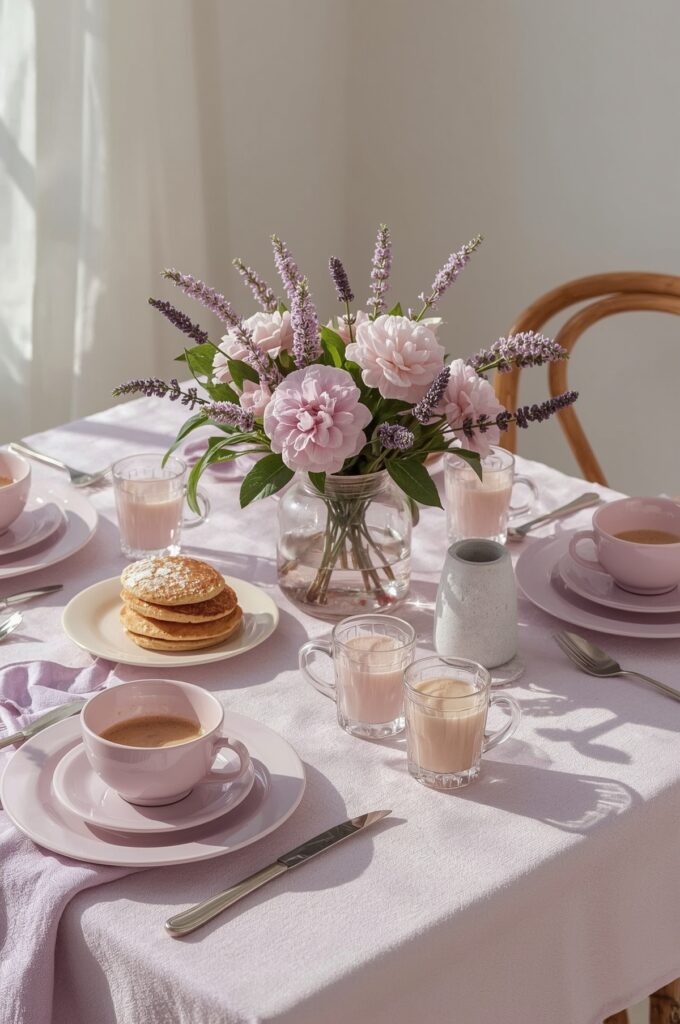 Lavender Brunch Setup