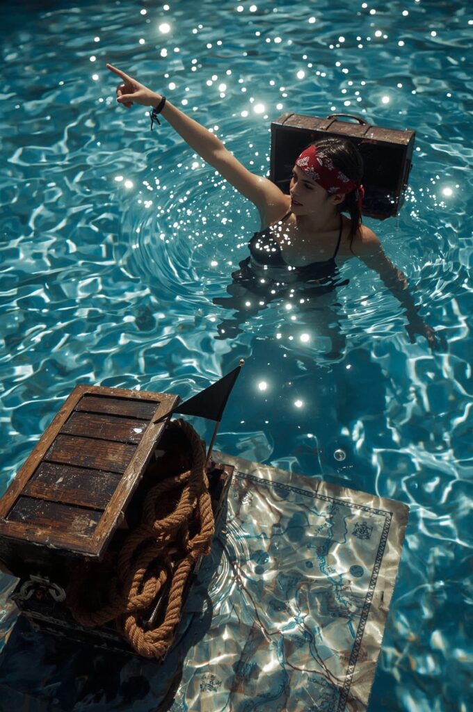 Pirate Treasure Hunt Pool Party