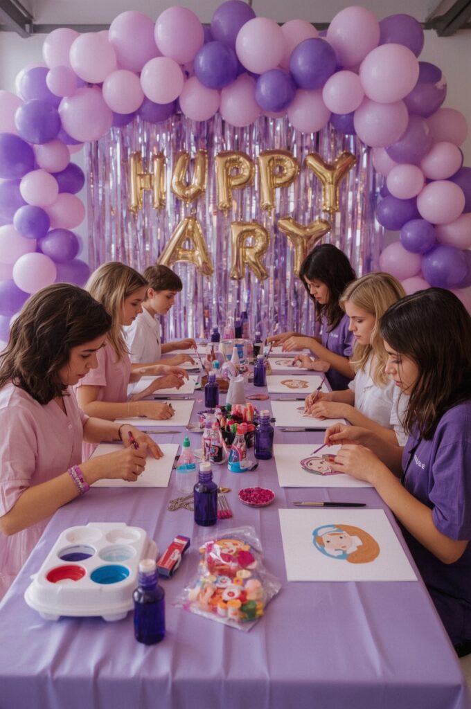 Purple DIY Craft Party