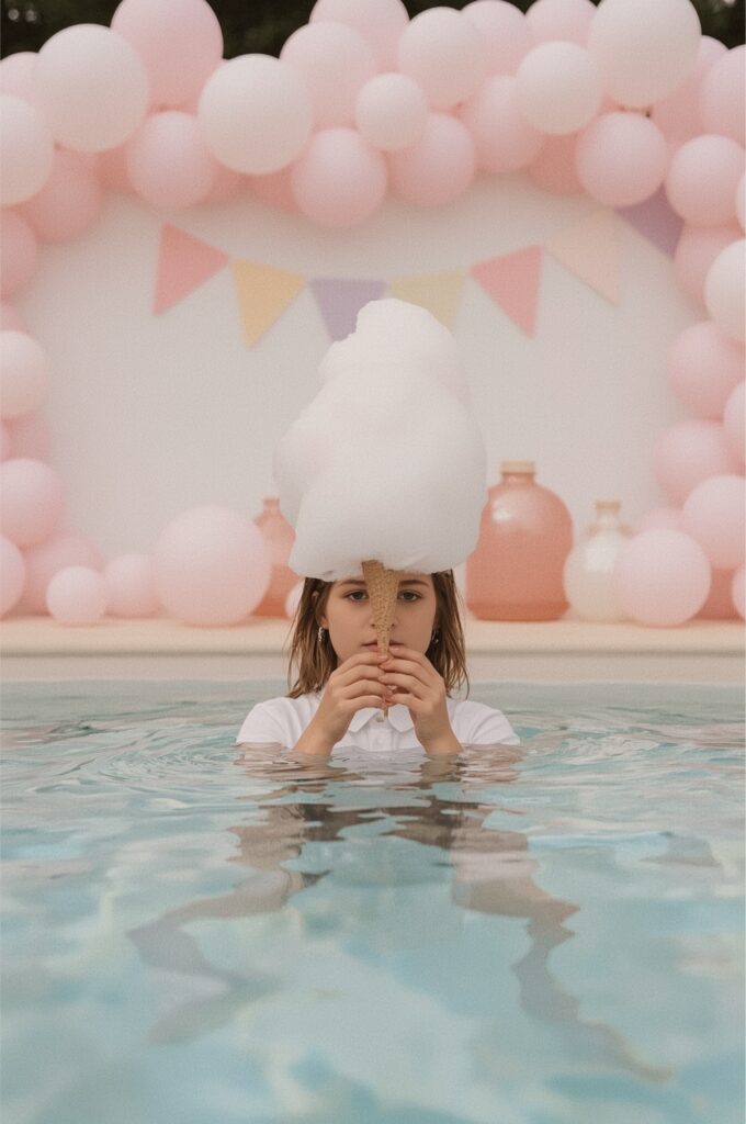 Pastel Cotton Candy Pool Party