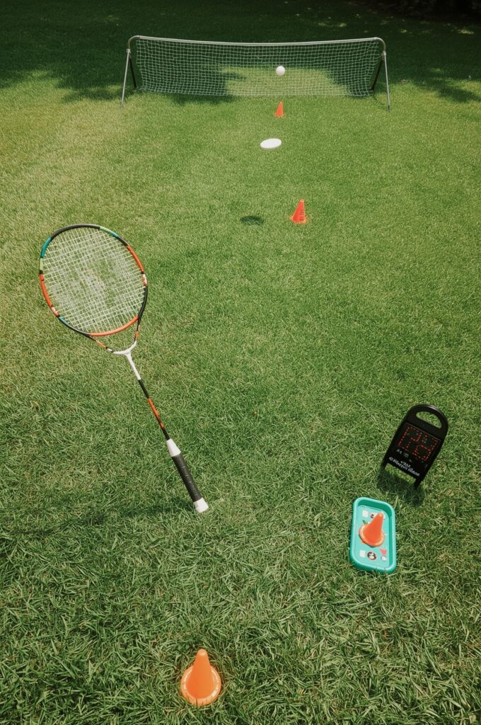 Backyard Sports Day (badminton, frisbee, mini golf)