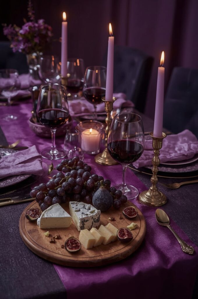 Purple Wine & Cheese Evening