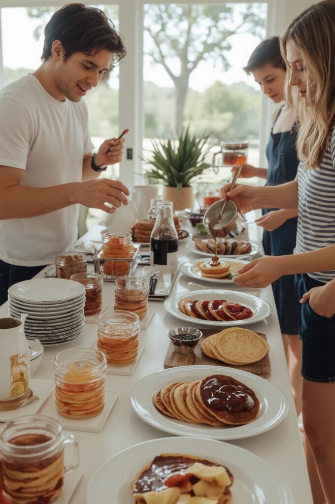 DIY Mini Pancake Bar Breakfast