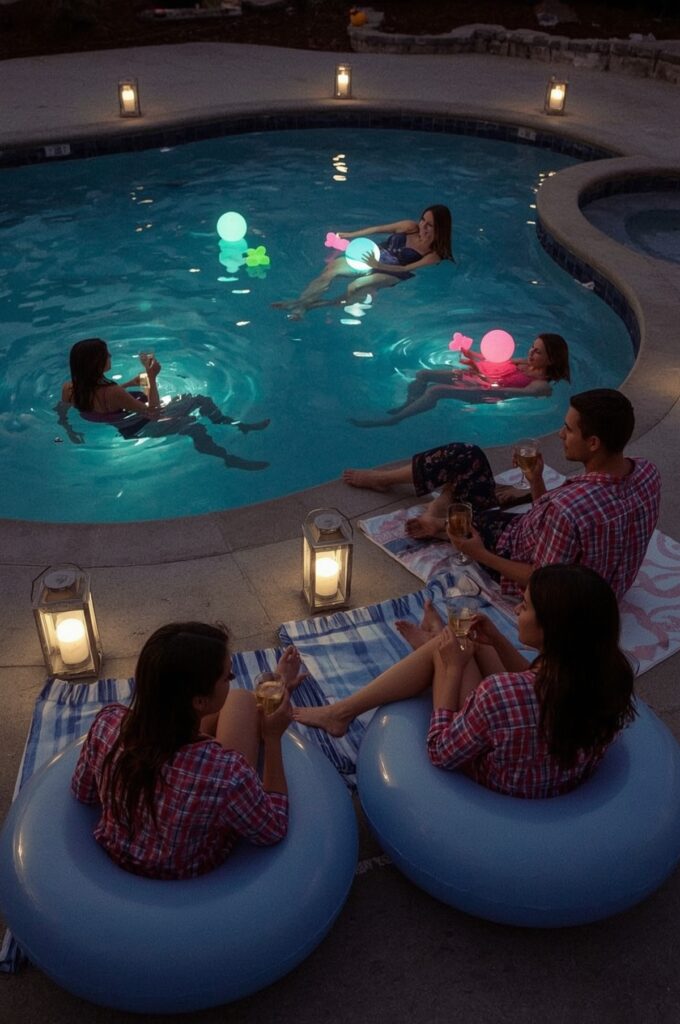 Poolside Pajama Sleepover