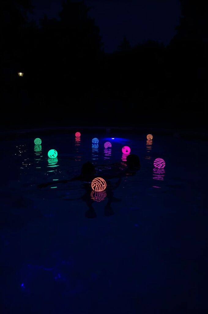 Glow-in-the-Dark Neon Swim Night