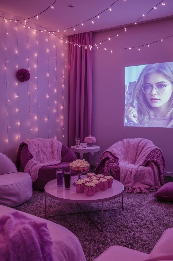 Purple Themed Slumber Party