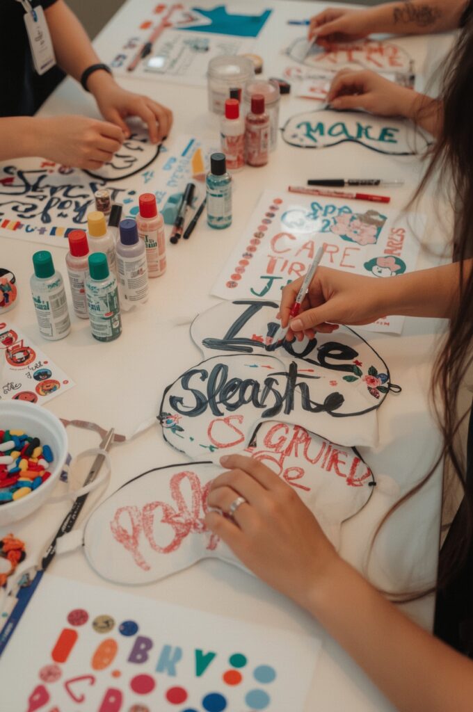 Personalized Sleep Mask Decorating