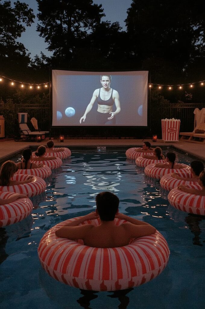 Dive-In Movie Pool Party