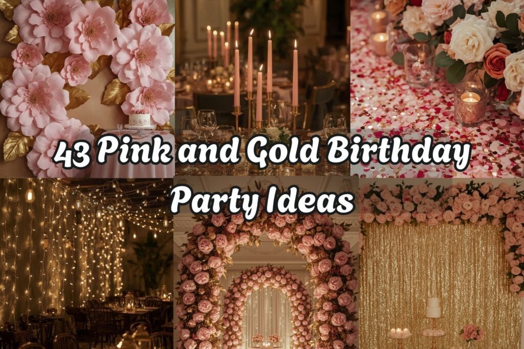 Pink and Gold Birthday Party Ideas