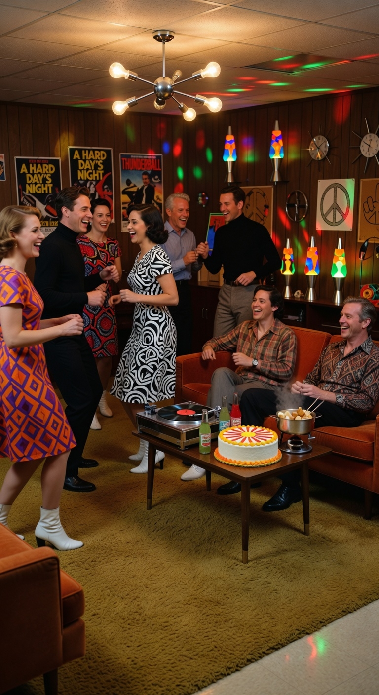 1960s themed retro celebration