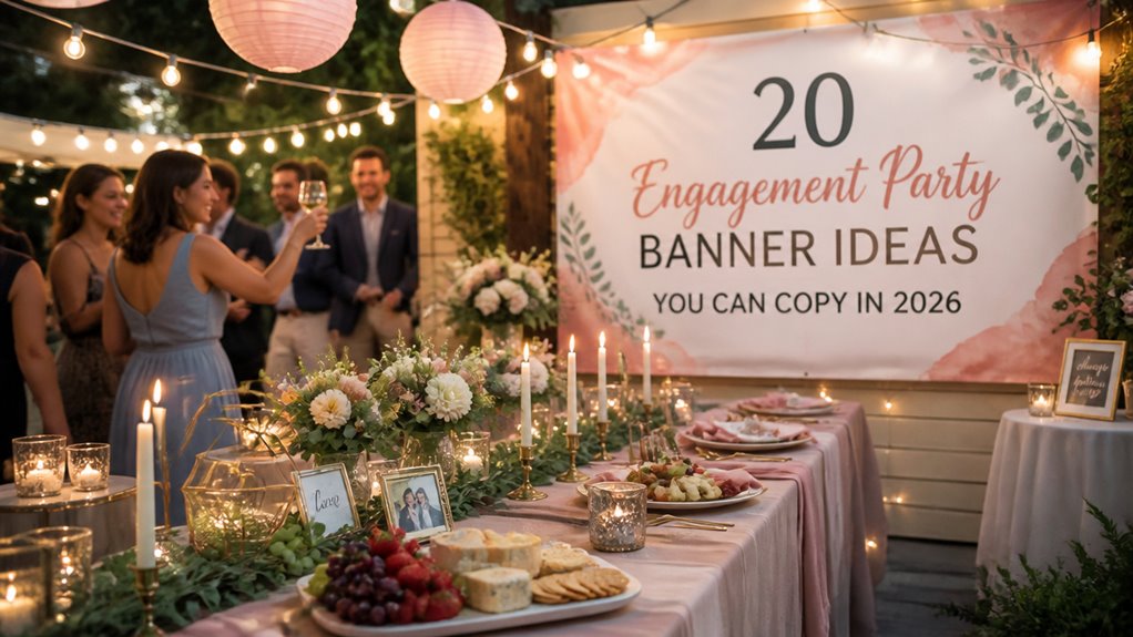 engagement party banner ideas