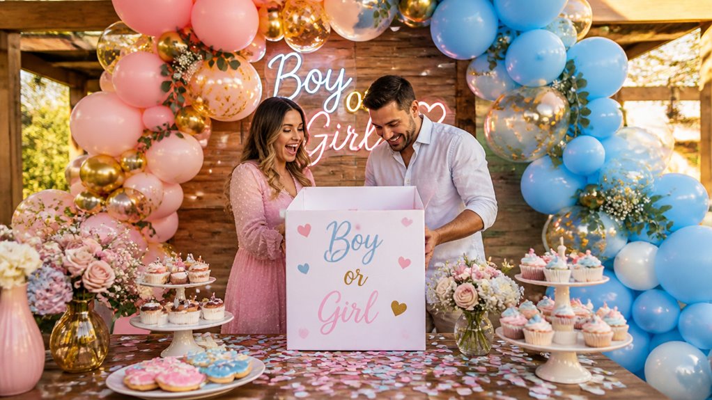 twin gender reveal ideas