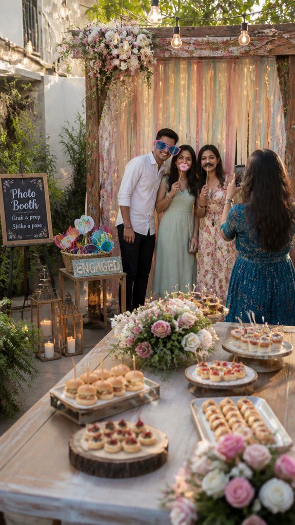 vibrant personalized photo backdrop