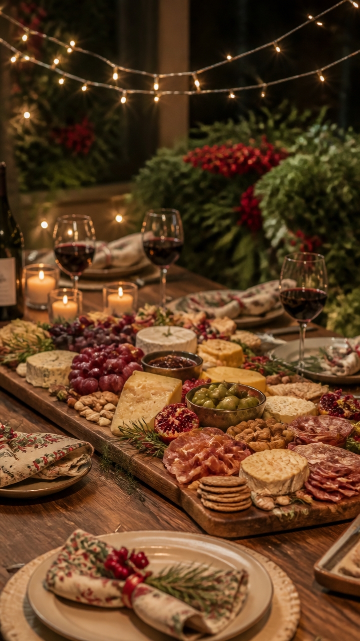 festive colorful holiday platter