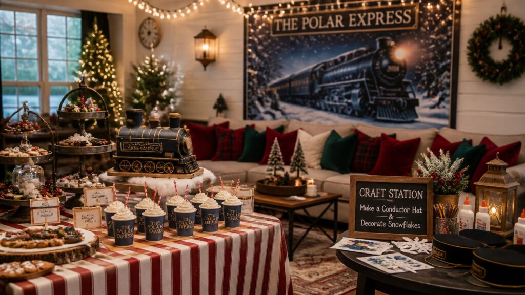 polar express themed party ideas