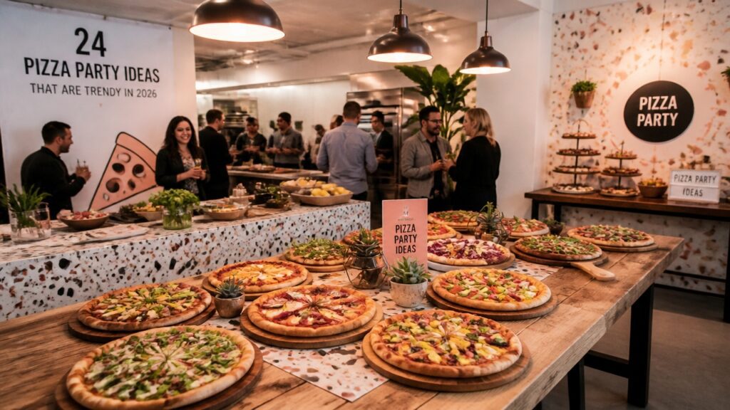 trendy 2026 pizza party ideas